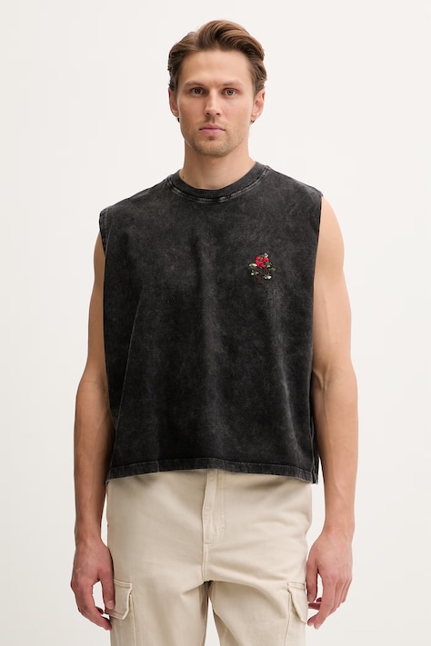 Kaotiko top bawełniany czarny AS039-01-G002