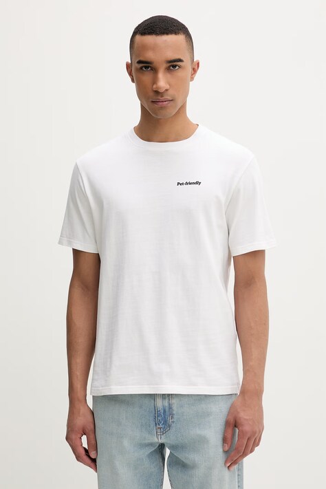 Kaotiko T-shirt bawełniany beżowy AS021-01-G002