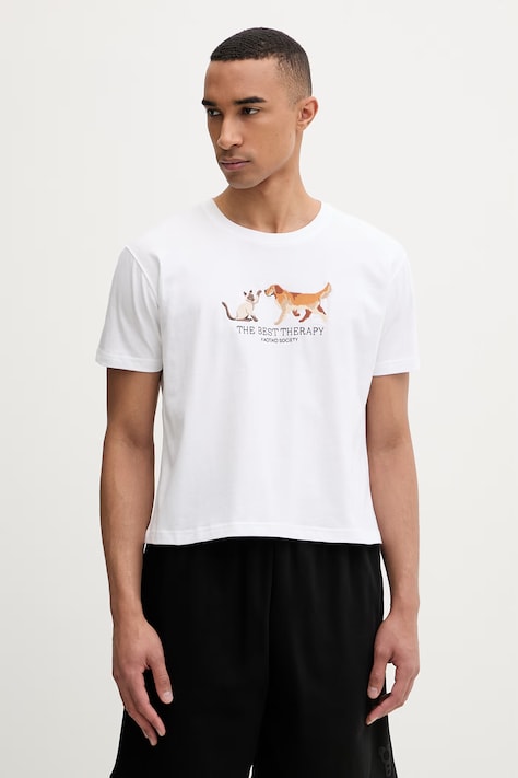 Kaotiko t-shirt βαμβακερό λευκό AS031-02-M002