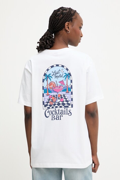 Kaotiko T-shirt bawełniany biały AS061-01-G002