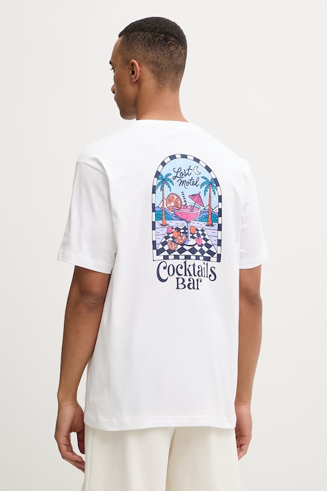 Kaotiko tricou din bumbac alb AS061-01-G002