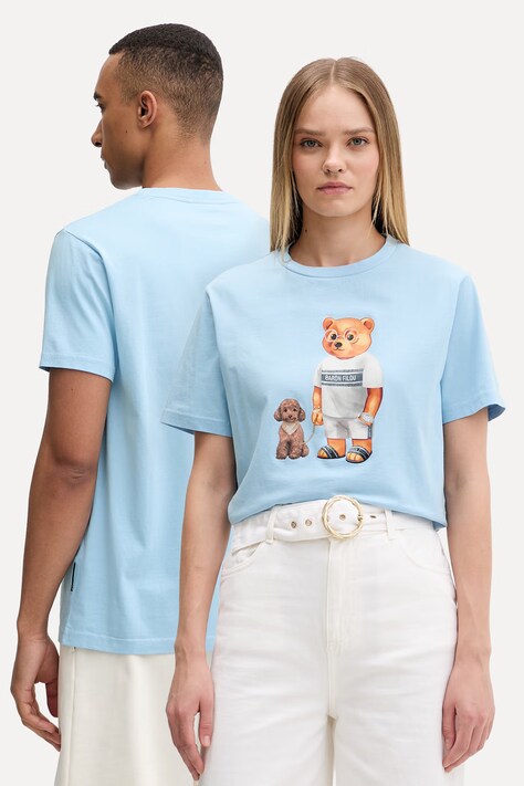 Baron Filou tricou din bumbac Filou CLXV. albastru 000014898