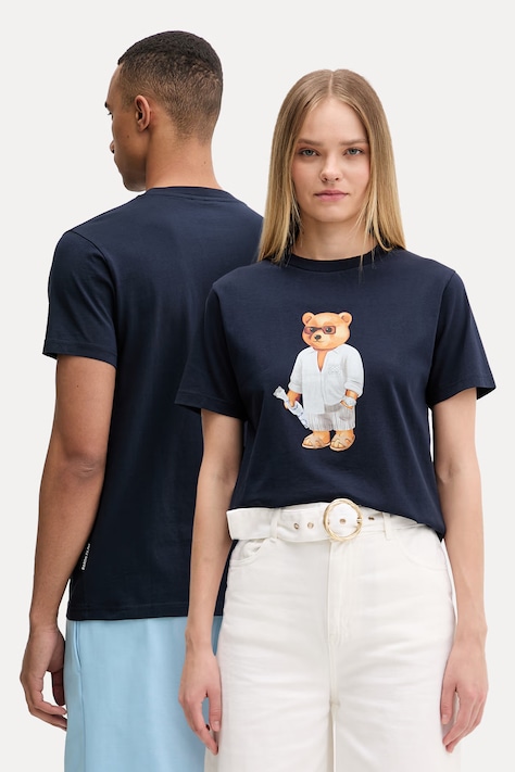 Baron Filou T-shirt bawełniany Filou CLXVIII. granatowy 000015517