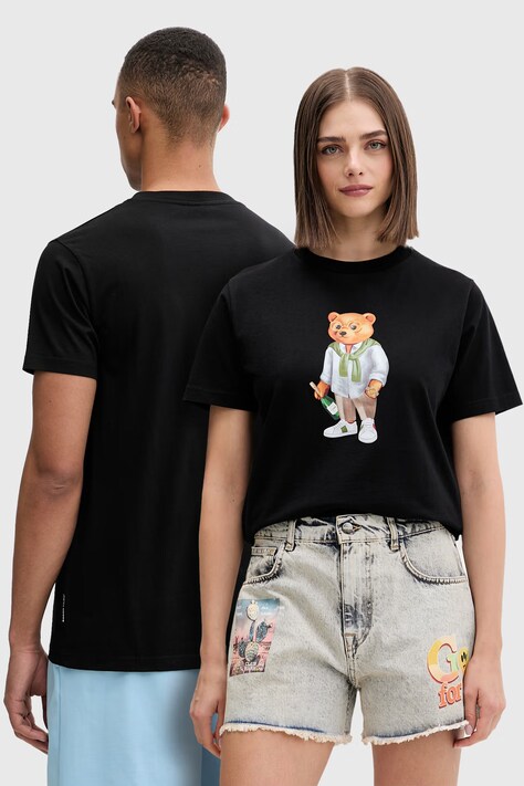 Baron Filou tricou din bumbac Filou CLXVIII. negru 000015531