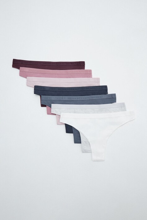 women'secret Figi damskie z bawełną 7-pack multicolor 4934631