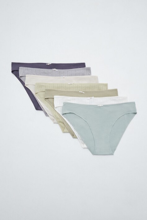 women'secret Figi damskie z bawełną 7-pack multicolor 4934626