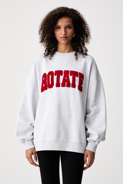 Rotate Bluza damska bawełniana szara 1163701472