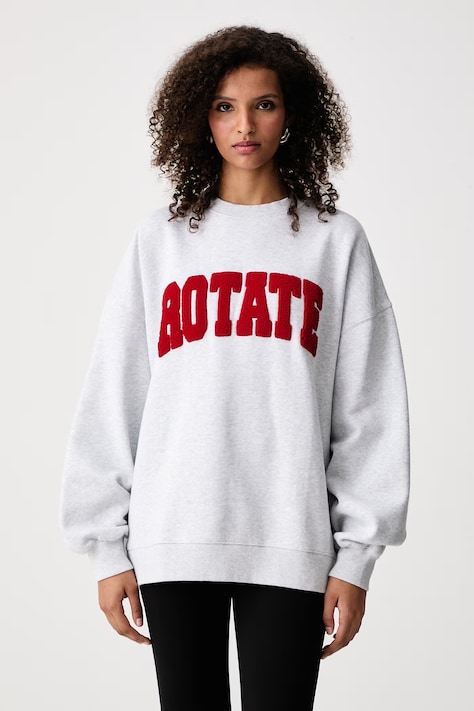Rotate Bluza damska bawełniana szara 1163701472