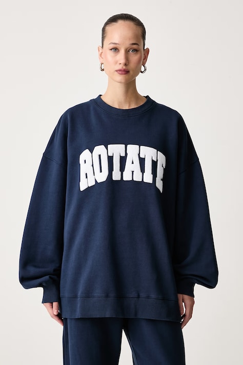 Rotate Bluza damska bawełniana granatowa 1163701725