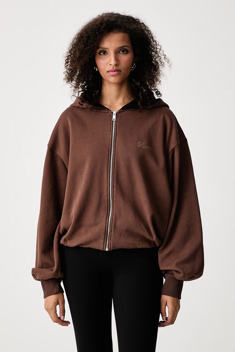 Rotate Bluza rozpinana damska bawełniana brązowa 116896559
