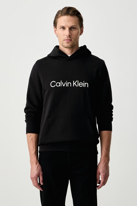 Calvin Klein Bluza z kapturem męska bawełniana czarna LV04RG277G