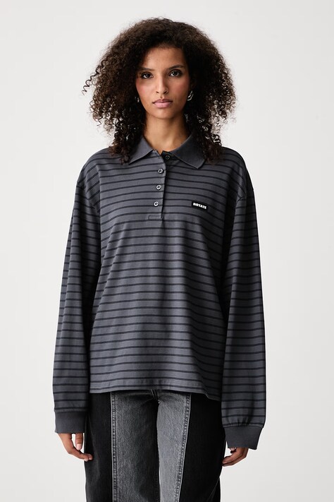 Rotate Longsleeve damski bawełniany z elastanem szary 1174161206