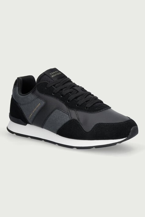 Tommy Hilfiger T HILFIGER MELANGE RUNNER sneakersy męskie czarne FM0FM06111