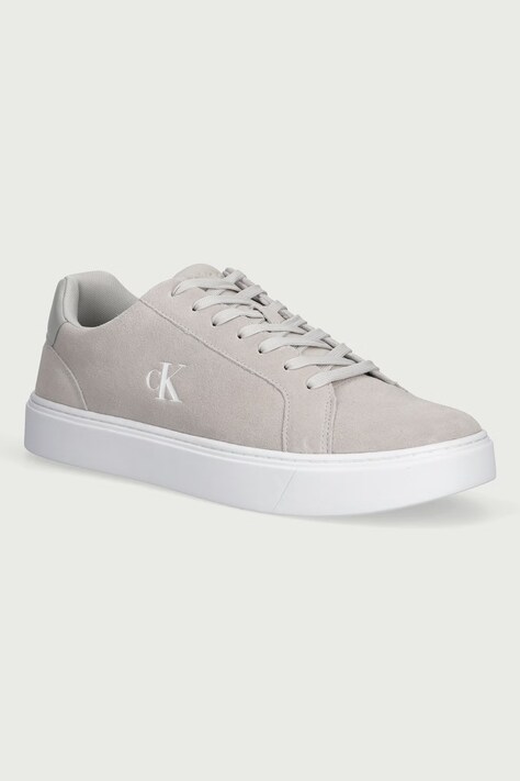 Calvin Klein CLASSIC CUPSOLE LACEUP SU sneakersy męskie zamszowe beżowe YM0YM01434