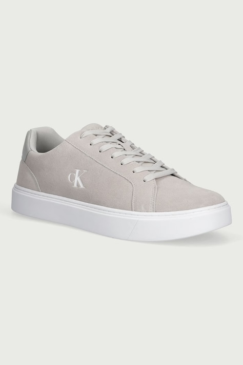Calvin Klein CLASSIC CUPSOLE LACEUP SU sneakersy męskie zamszowe beżowe YM0YM01434