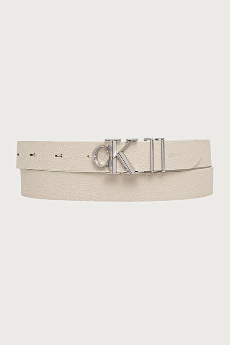 Calvin Klein Pasek damski skórzany beżowy LV04F7130G