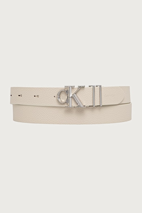 Calvin Klein Pasek damski skórzany beżowy LV04F7130G