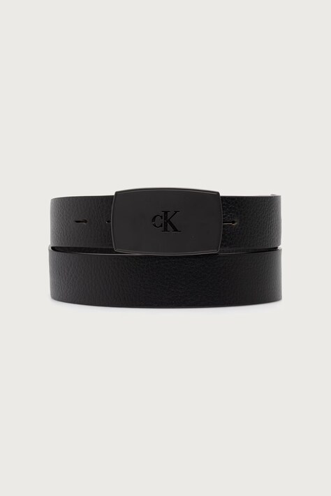 Calvin Klein Pasek męski skórzany czarny LV04D7169G