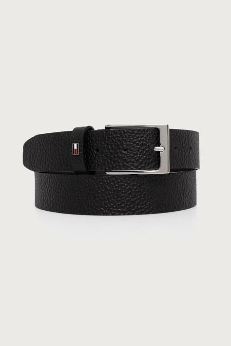 Tommy Hilfiger Pasek męski skórzany czarny AM0AM14887