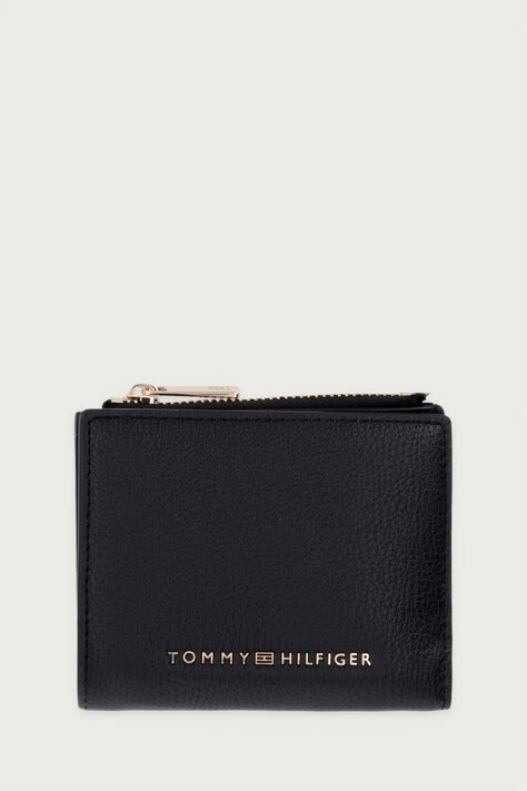 Tommy Hilfiger Portfel damski z imitacji skóry czarny AW0AW19346