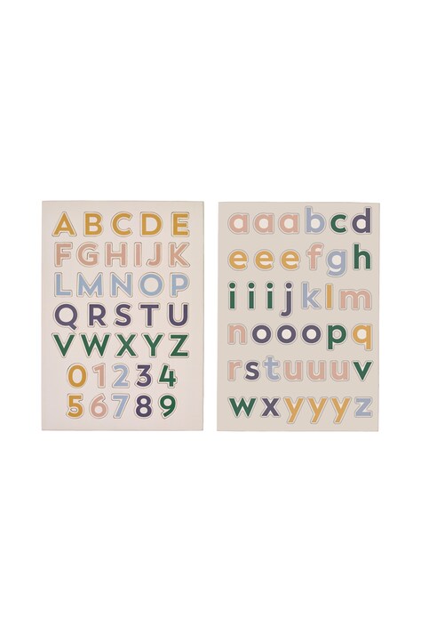 Liewood Zestaw magnesów dziecięcy Vento Alphanumeric Magnets multicolor LW21472