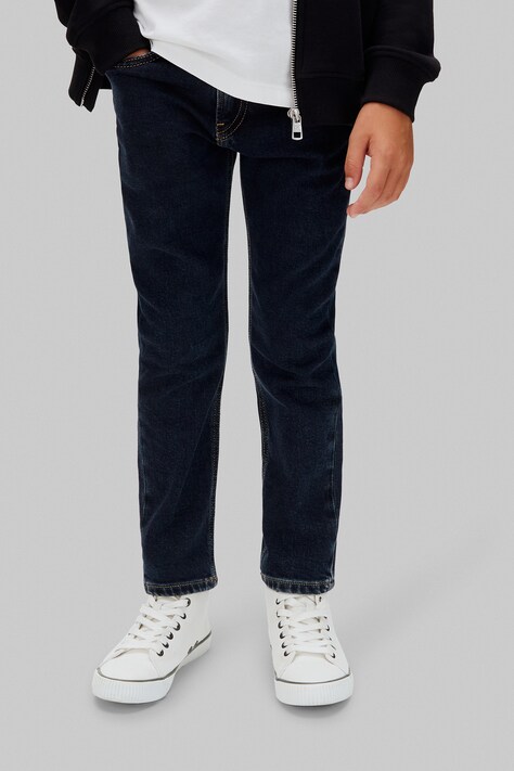 Calvin Klein Jeans Jeansy tapered dziecięce DAD czarne IB0IB02849