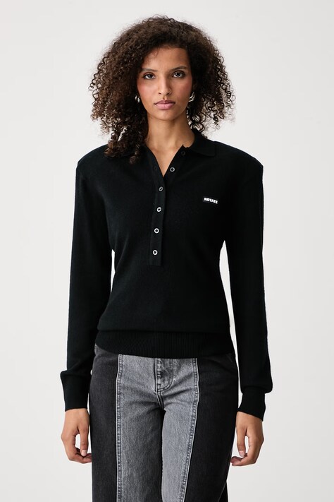 Rotate Sweter damski wełniany czarny 116181100