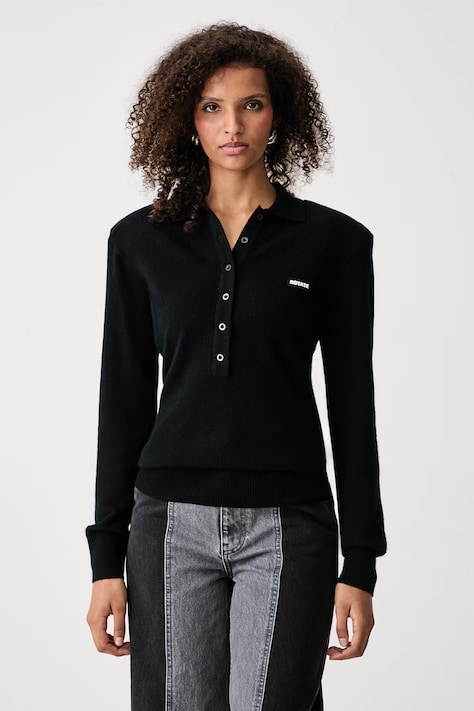 Rotate Sweter damski wełniany czarny 116181100