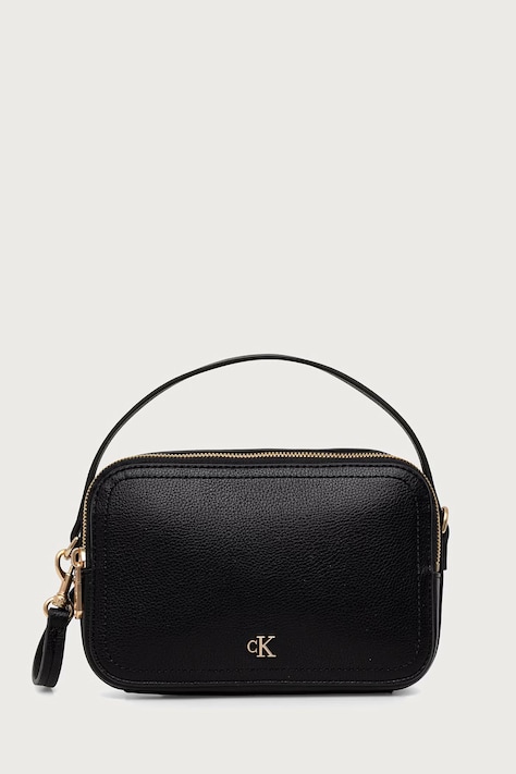 Calvin Klein Torebka crossbody damska z imitacji skóry czarna LV04F3851G