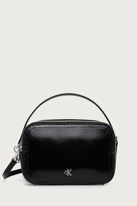 Calvin Klein Torebka crossbody damska z imitacji skóry czarna LV04F3858G
