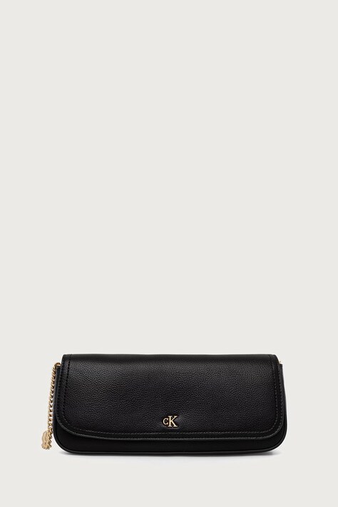 Calvin Klein Kopertówka damska z imitacji skóry czarna LV04F3957G