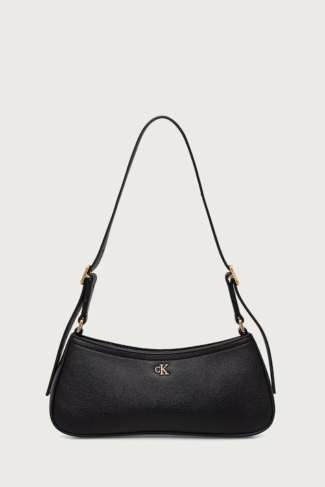 Calvin Klein Torebka hobo damska z imitacji skóry czarna LV04F4114G
