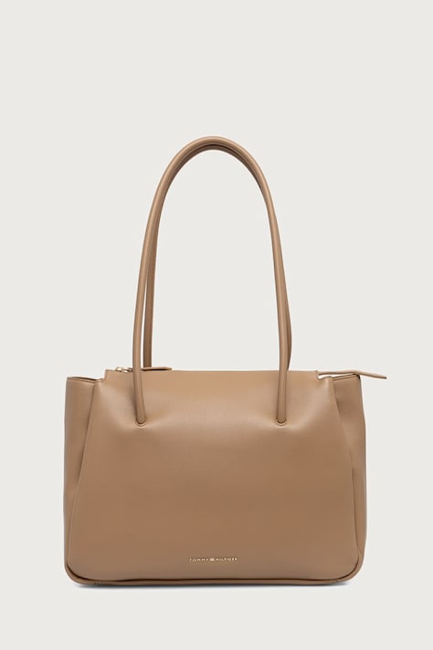 Tommy Hilfiger Torebka tote damska z imitacji skóry ESSENTIAL beżowa AW0AW19404