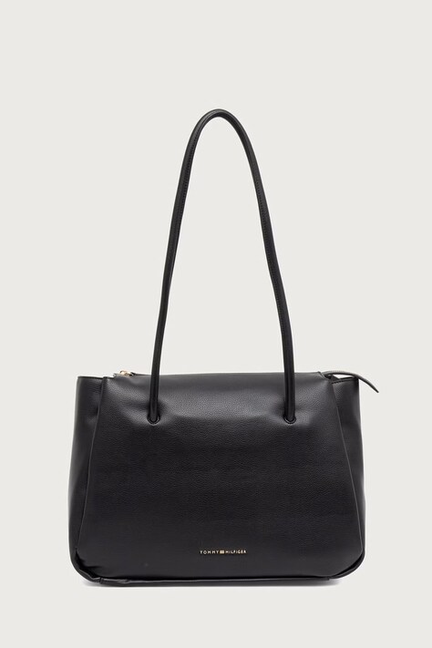 Tommy Hilfiger Torebka tote damska z imitacji skóry ESSENTIAL czarna AW0AW19404