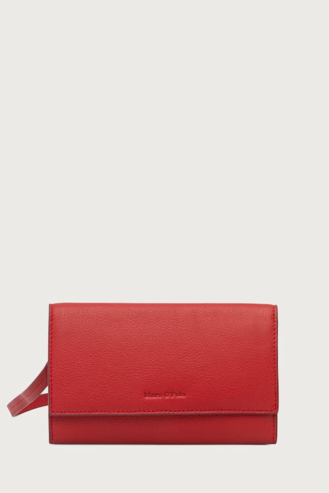 Marc O'Polo Torebka crossbody damska skórzana czerwona 5000016272