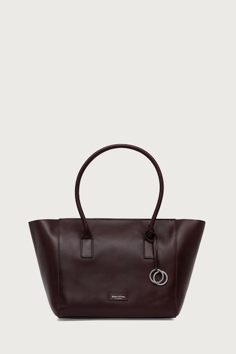 Marc O'Polo Torebka shopper damska skórzana bordowa 5000016288
