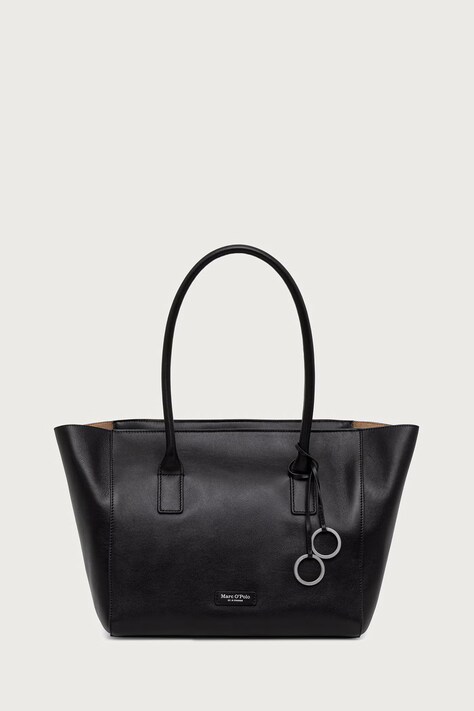 Marc O'Polo Torebka shopper damska skórzana czarna 5000016288