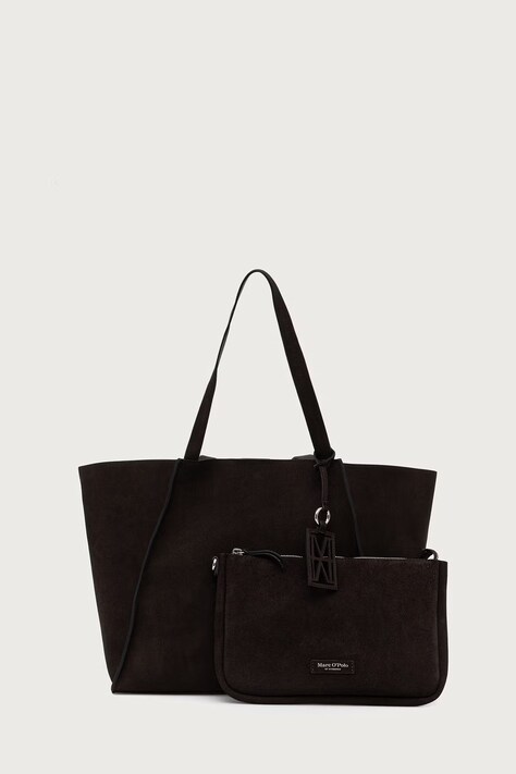Marc O'Polo Torebka shopper damska zamszowa brązowa 5000016384