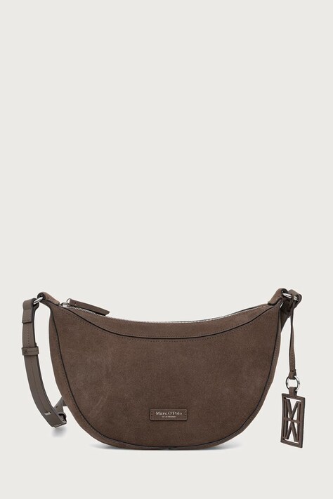 Marc O'Polo Torebka crossbody damska zamszowa brązowa 5000016385