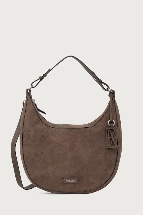 Marc O'Polo Torebka hobo damska zamszowa brązowa 5000016388