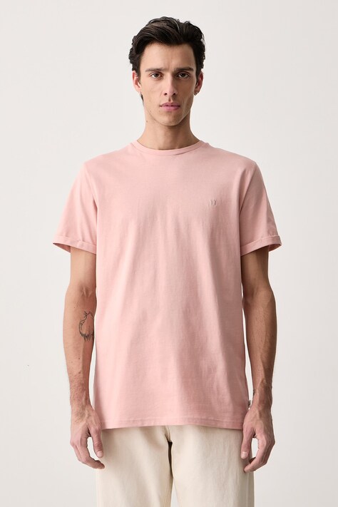 Les Deux T-shirt męski bawełniany różowy 1002707
