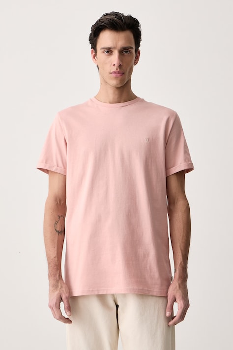 Les Deux T-shirt męski bawełniany różowy 1002707