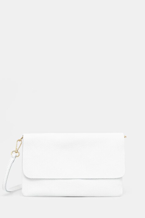 Answear Lab poseta de piele culoarea alb