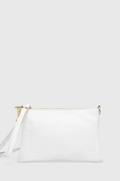 Kožená kabelka Answear Lab bílá barva