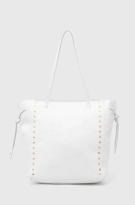 Шкіряна сумочка Answear Lab колір білий