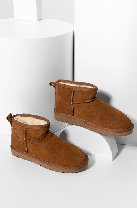 Cipele za snijeg od brušene kože Answear Lab