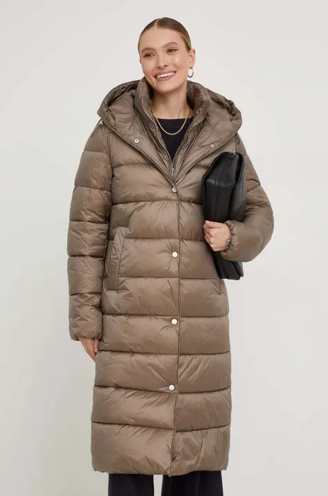Куртка Answear Lab жіноча колір бежевий зимова