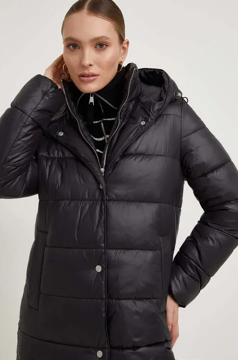 Kabát Answear Lab dámsky, čierna farba, zimná