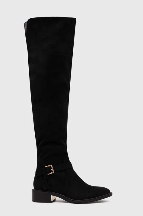 Μπότες ιππασίας Answear Lab γυναικεία, χρώμα: μαύρο