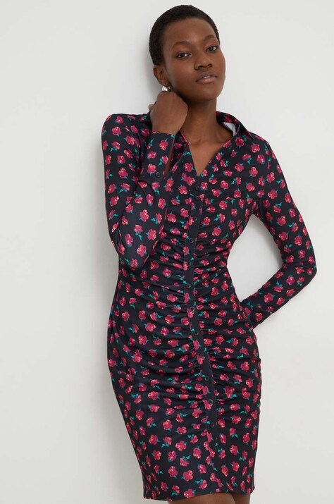 Answear Lab rochie culoarea negru, mini, mulată